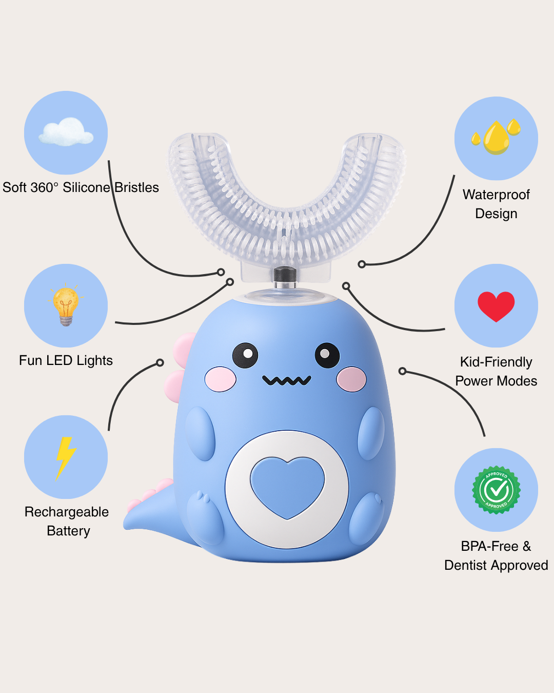 My Brush Bud™ Kids Toothbrush